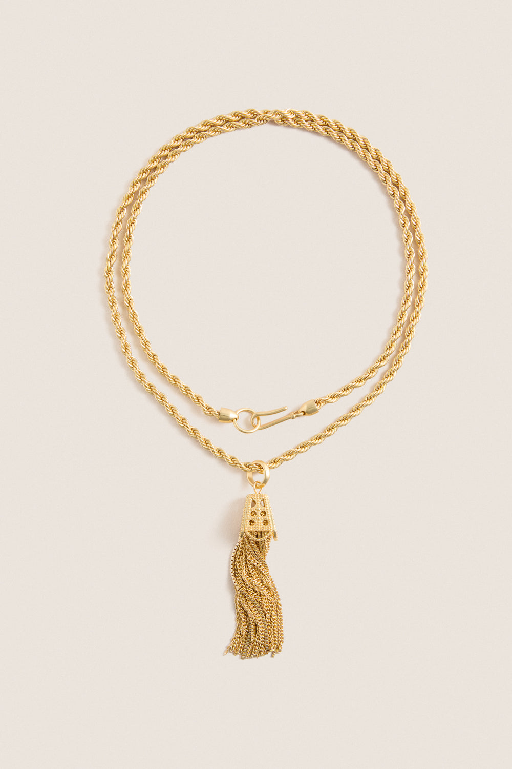 Gold Tassel Necklace