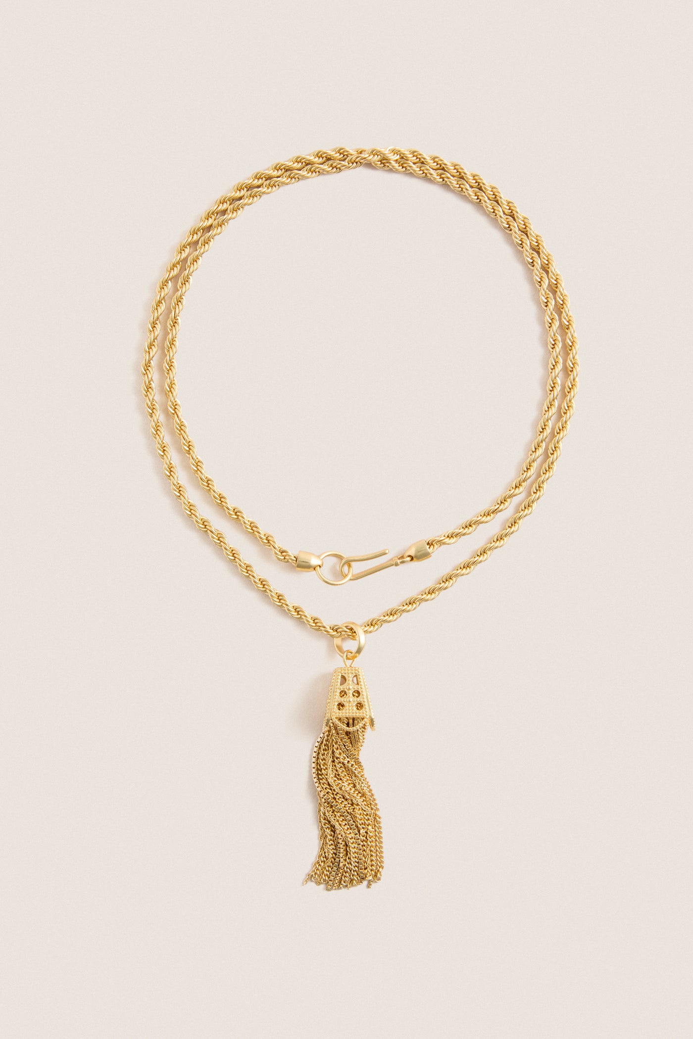 Gold Tassel Necklace