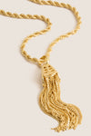 Gold Tassel Necklace