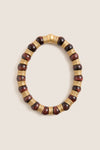 Tiger's Eye and Gold Station Necklace