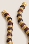 Tiger's Eye and Gold Station Necklace