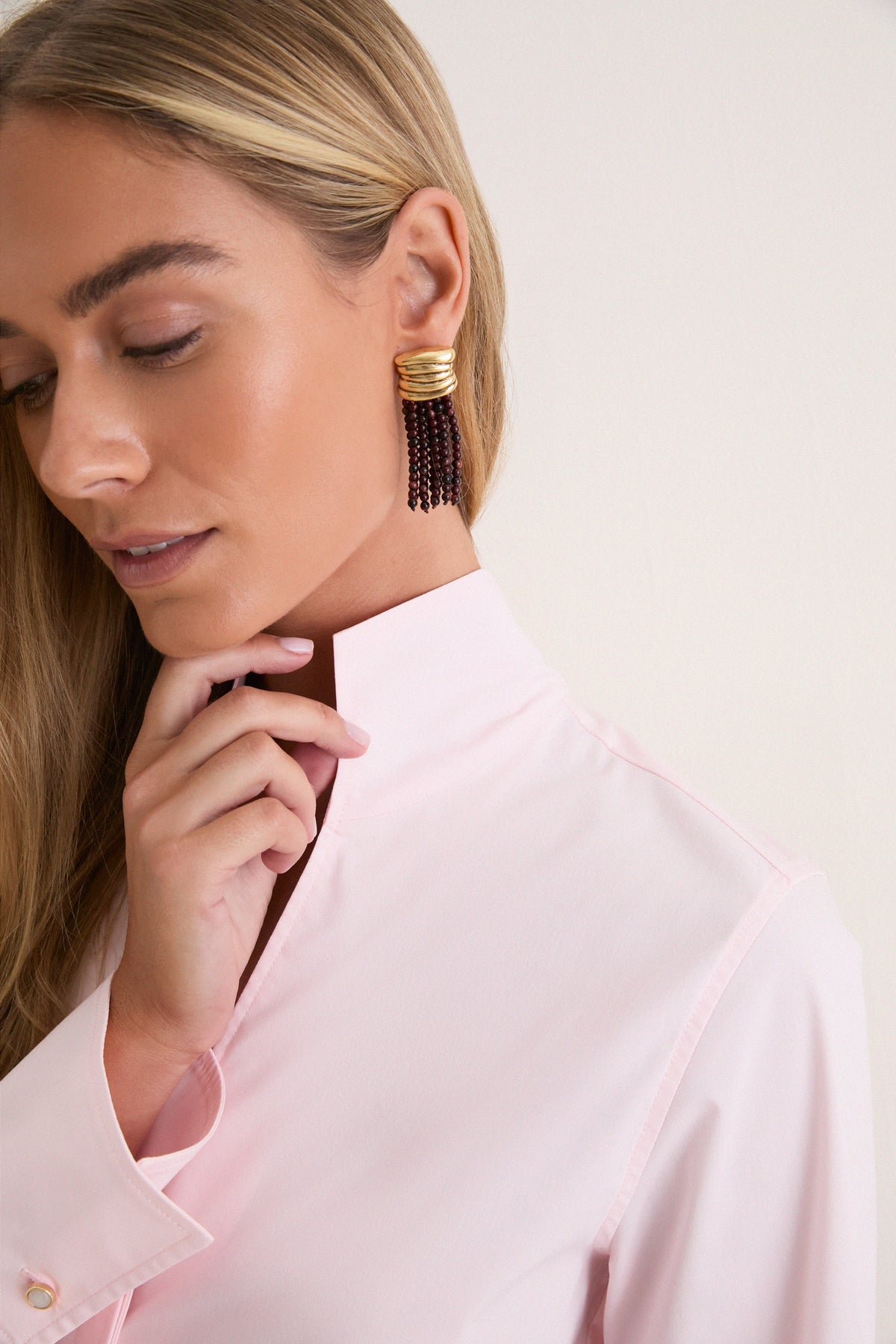 Tiger's Eye Beaded Earrings