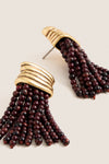 Tiger's Eye Beaded Earrings