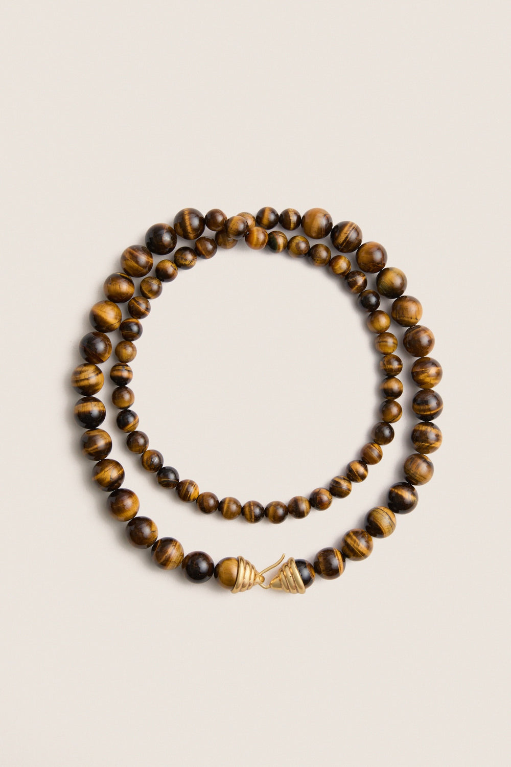 Tiger's Eye Double Strand Celine Necklace