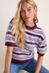 Multi Helen Brushed Wool Knit Sweater