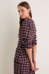 Check Janey Ruched Sleeve Top