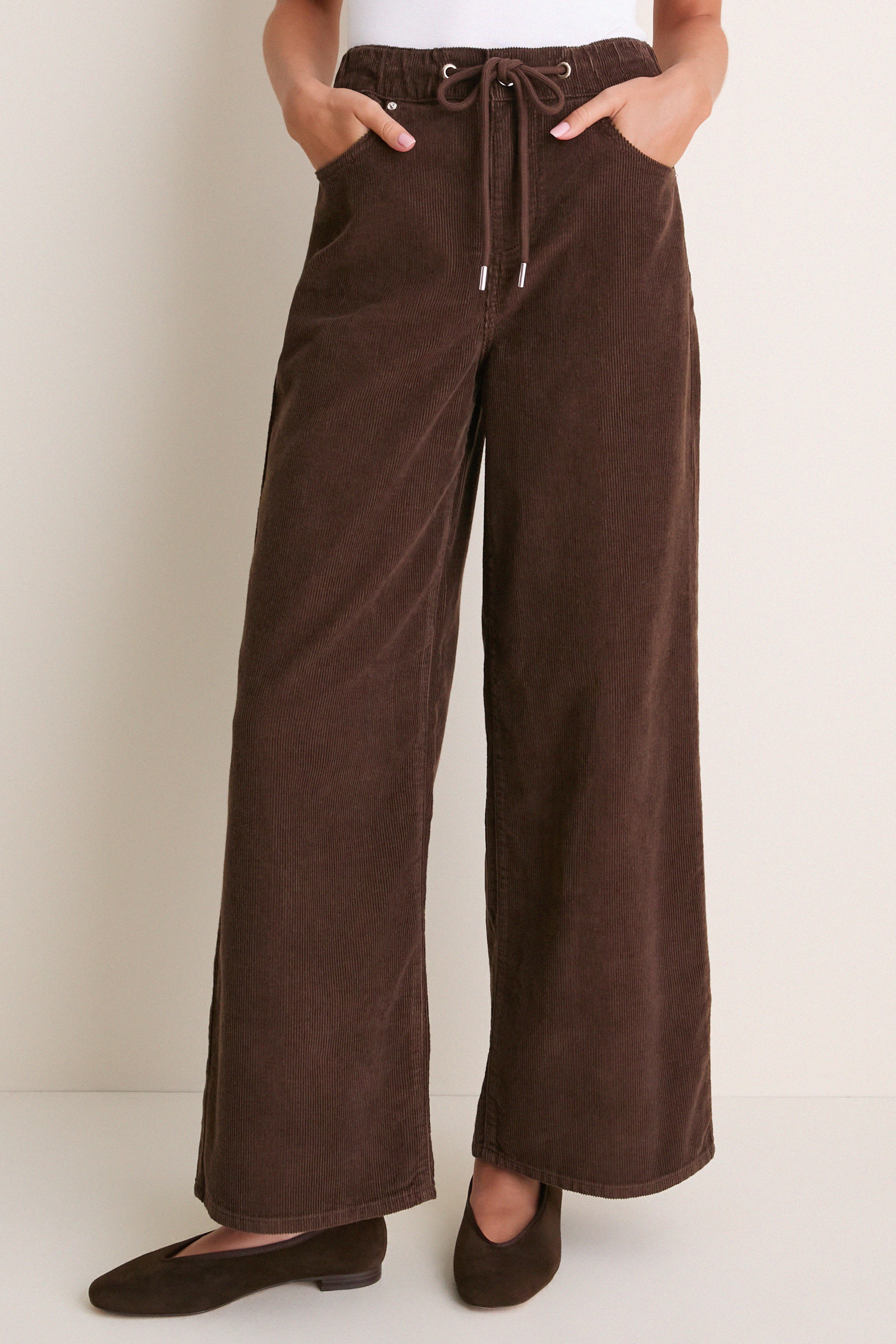 Chocolate Alicia Cord Trouser