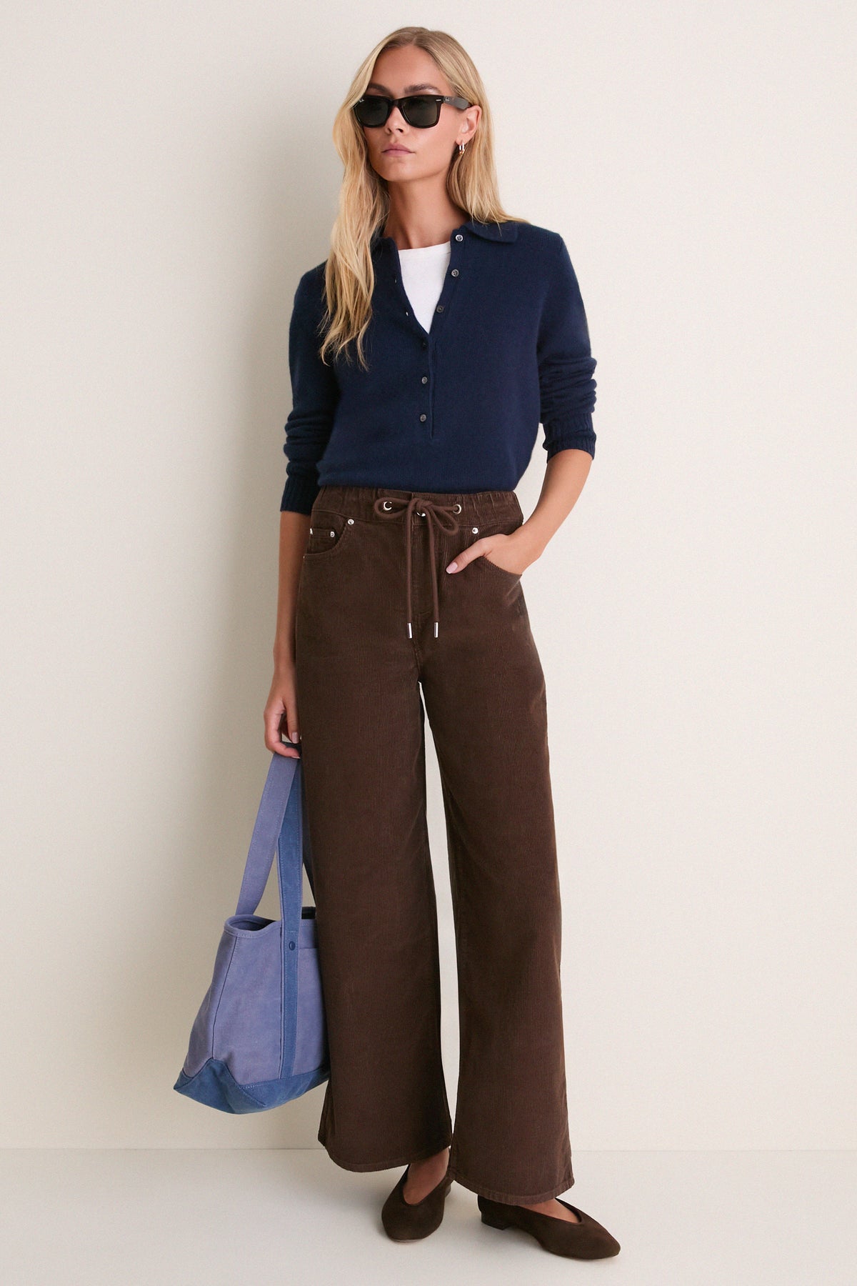 Chocolate Alicia Cord Trouser