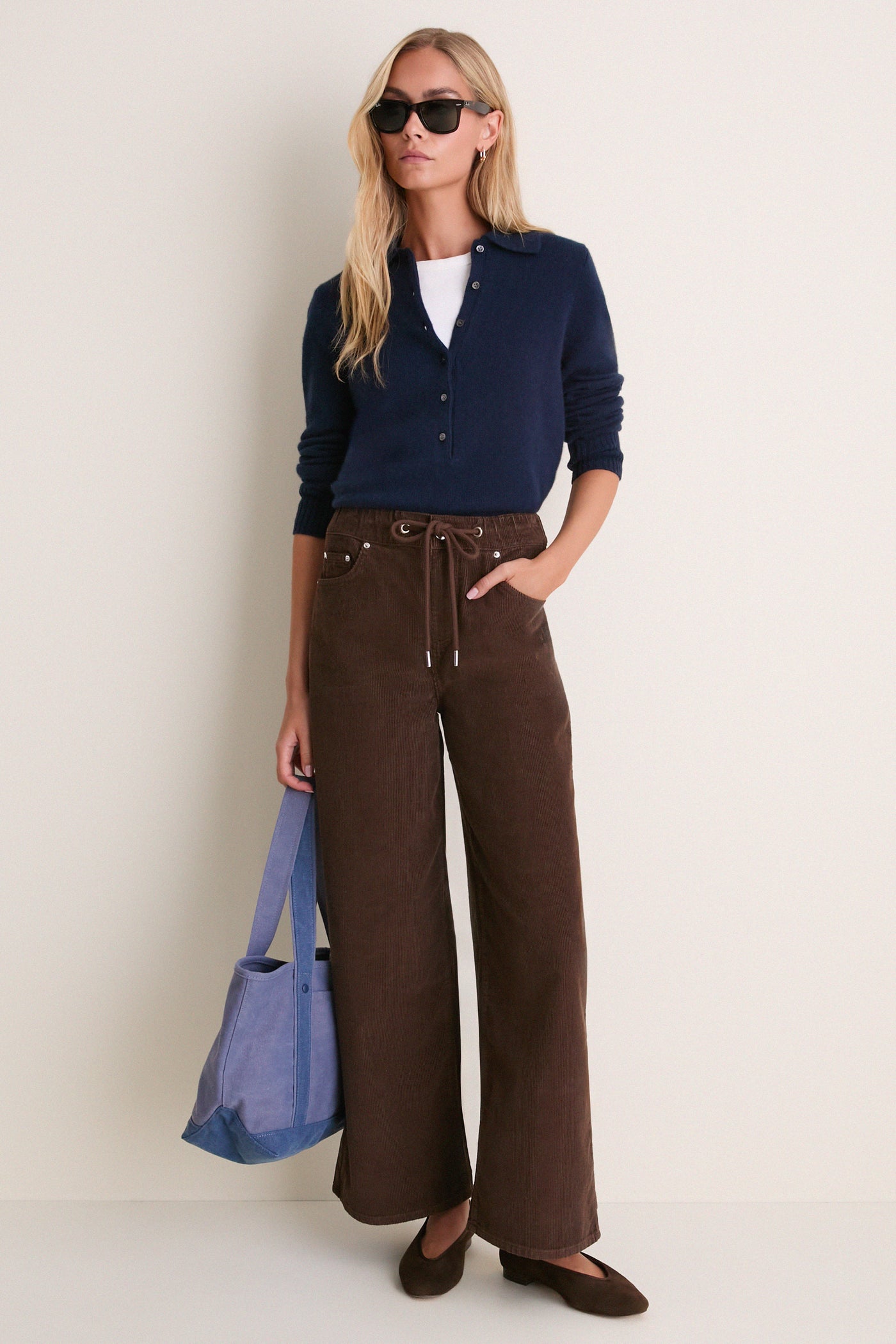 Chocolate Alicia Cord Trouser