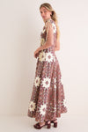 Old World Bohemia Estele Tie Midi Dress