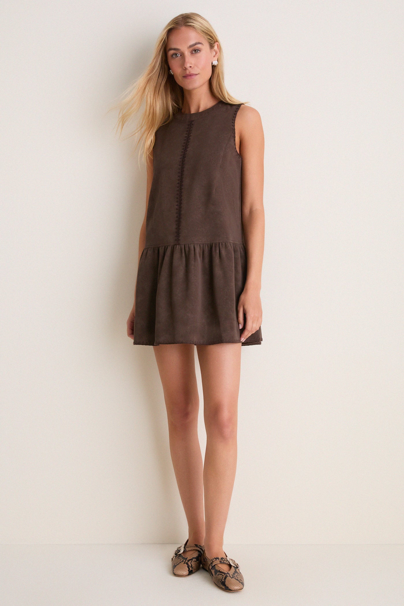 En Saison Pauline Mini Dress | Brown | Size M