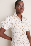 Ivory Olive Hannah Midi Shirt Dress