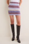 Blue Brown Ombre Erin Mini Skirt