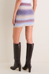Blue Brown Ombre Erin Mini Skirt