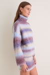 Blue Brown Ombre Erin Turtleneck Sweater