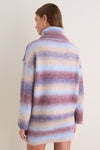 Blue Brown Ombre Erin Turtleneck Sweater