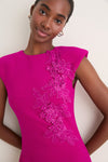 Orchid Pink Dahlira Column Maxi Dress