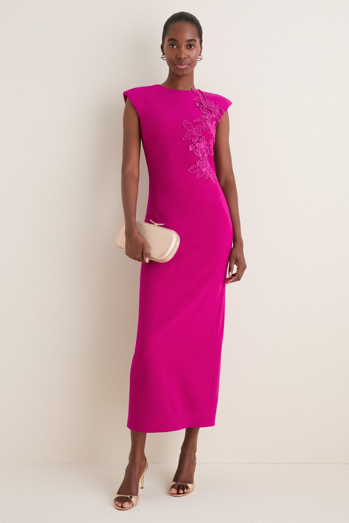 Orchid Pink Dahlira Column Maxi Dress
