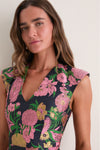 Pink Black Multi Eclore Maxi Dress