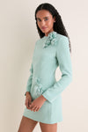 Sage Green Leonara Long Sleeved Mini Dress