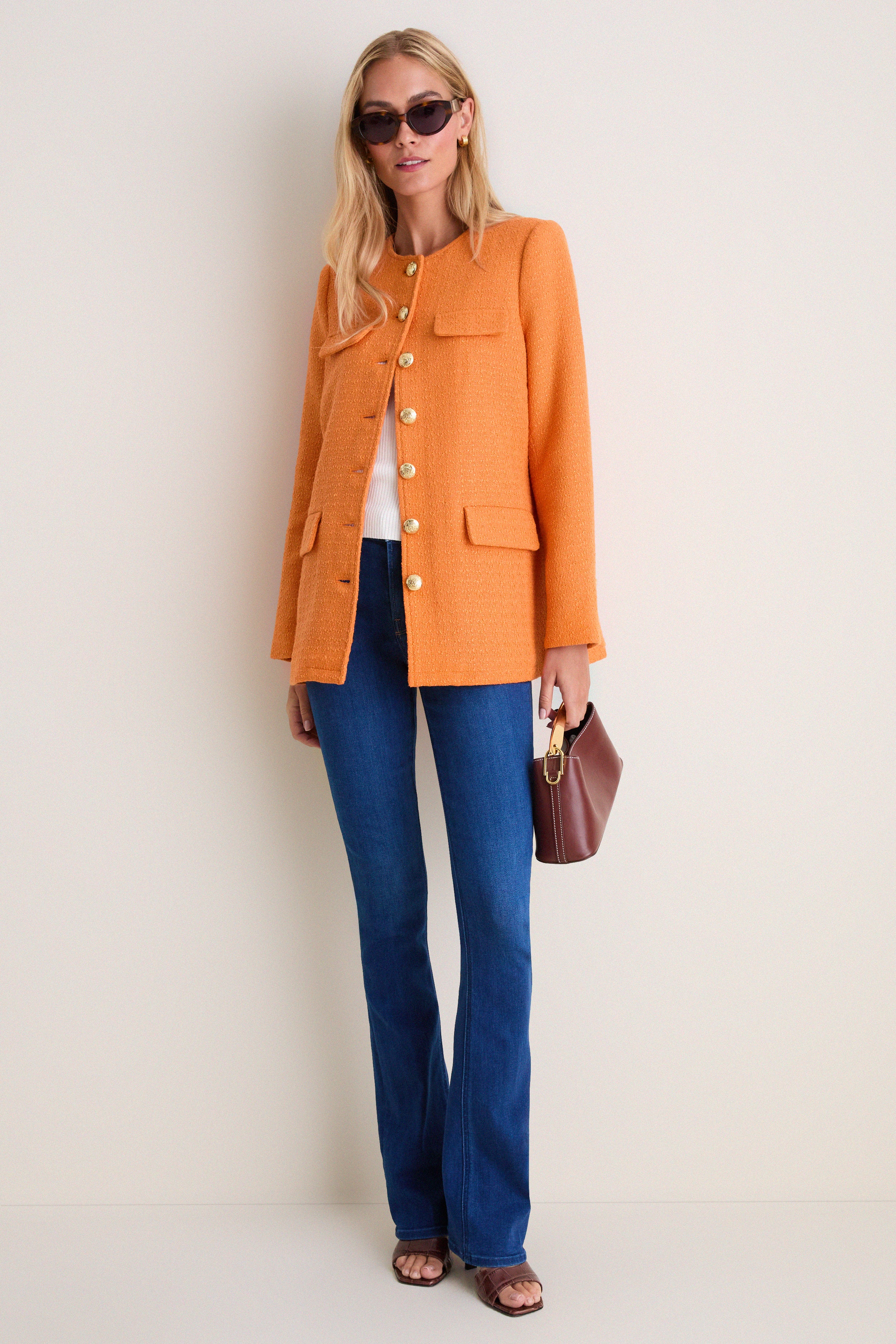 Orange Tweed Jennings Jacket | Pomander Place