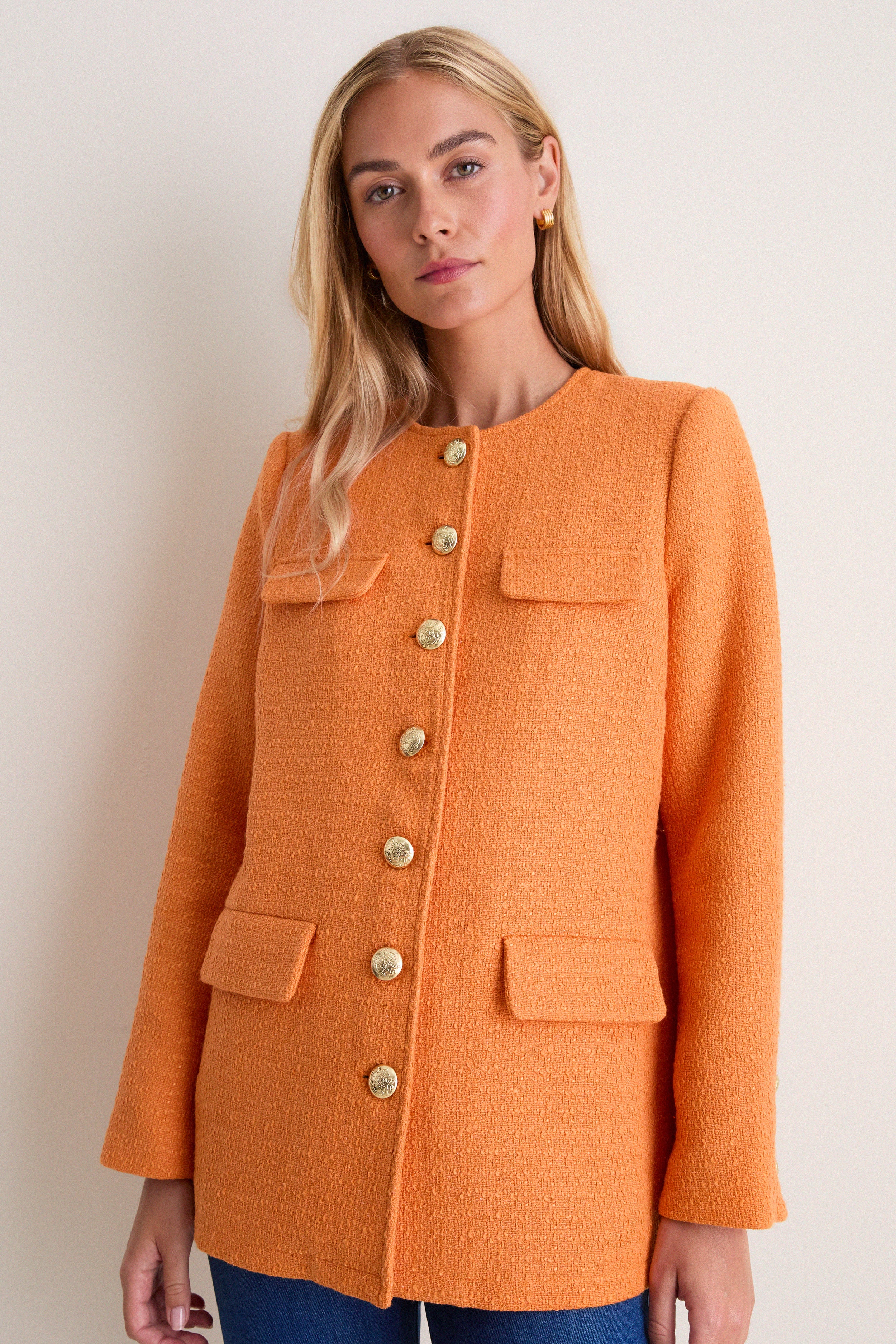 Orange Tweed Jennings Jacket | Pomander Place