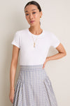 White Perry Slim Classic Tee
