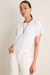 White Paxton Boyfriend Tee