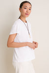 White Paxton Boyfriend Tee