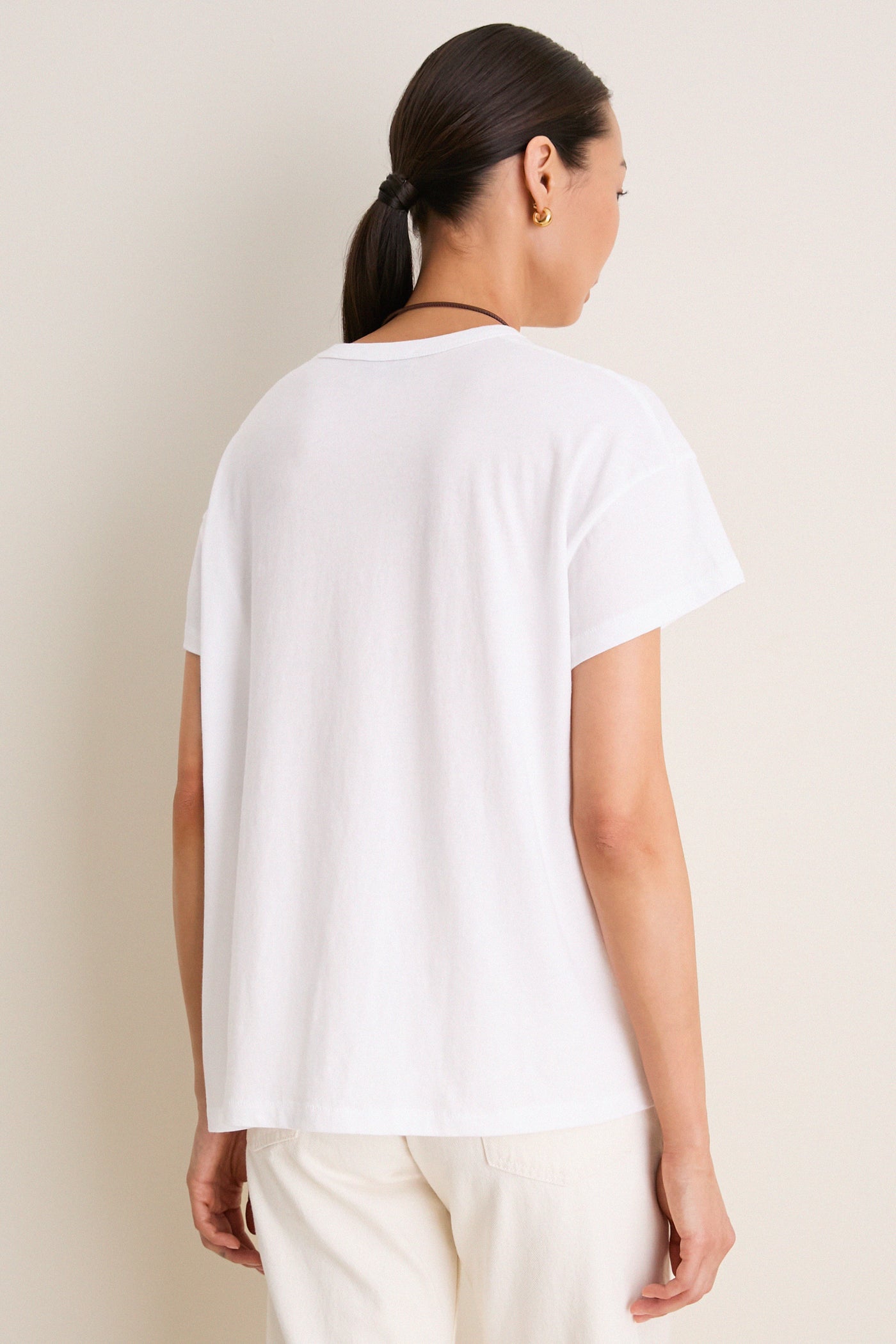 White Paxton Boyfriend Tee