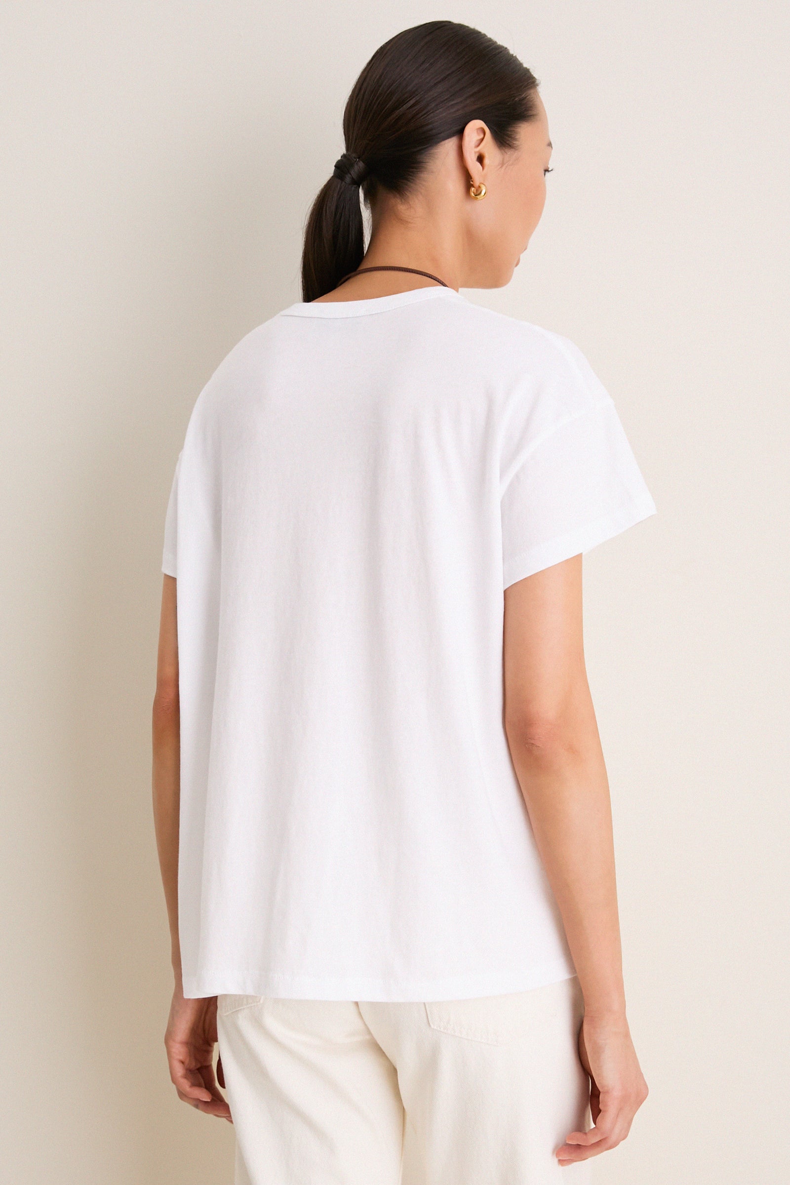 White Paxton Boyfriend Tee