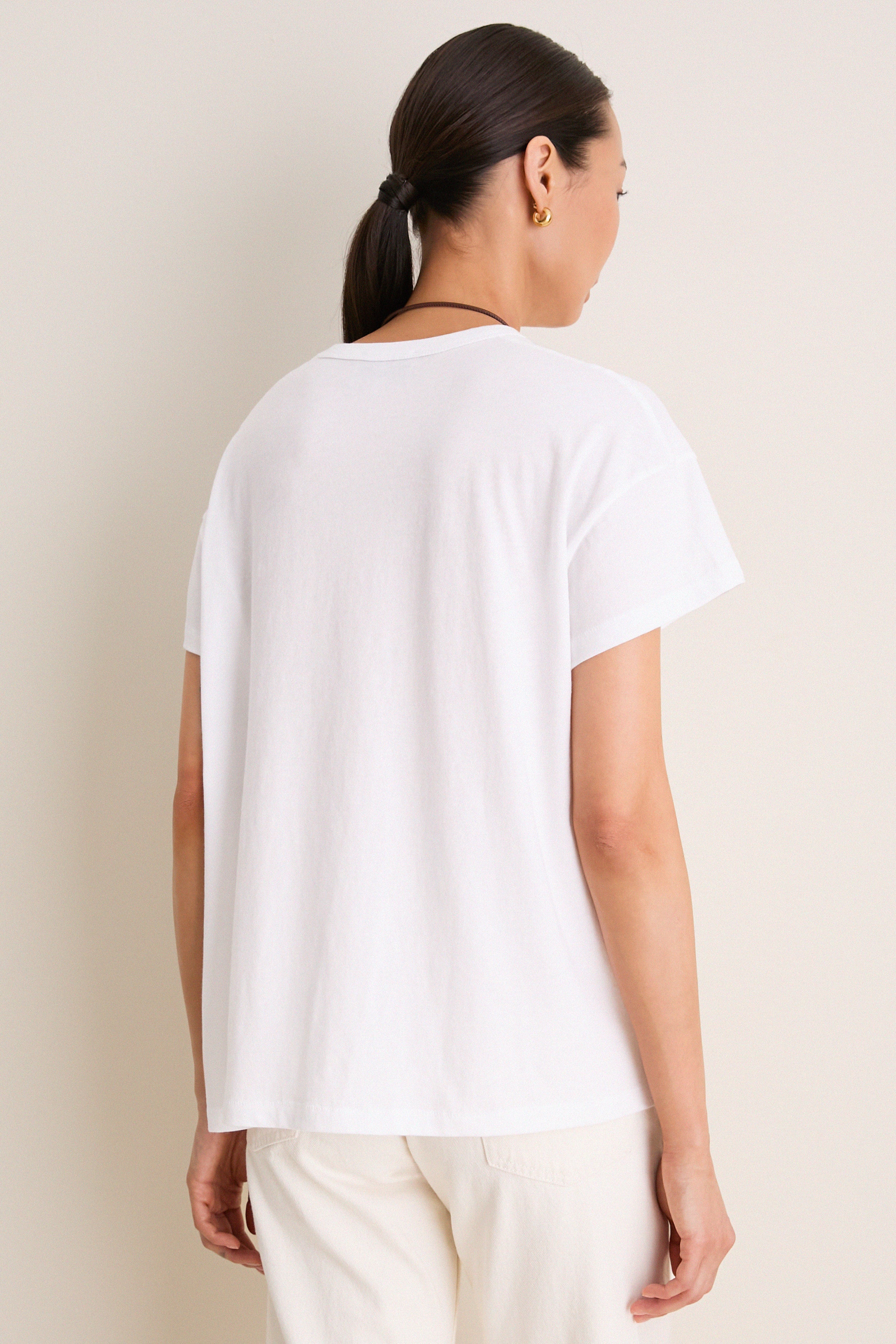 White Paxton Boyfriend Tee