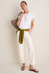 White Paxton Boyfriend Tee