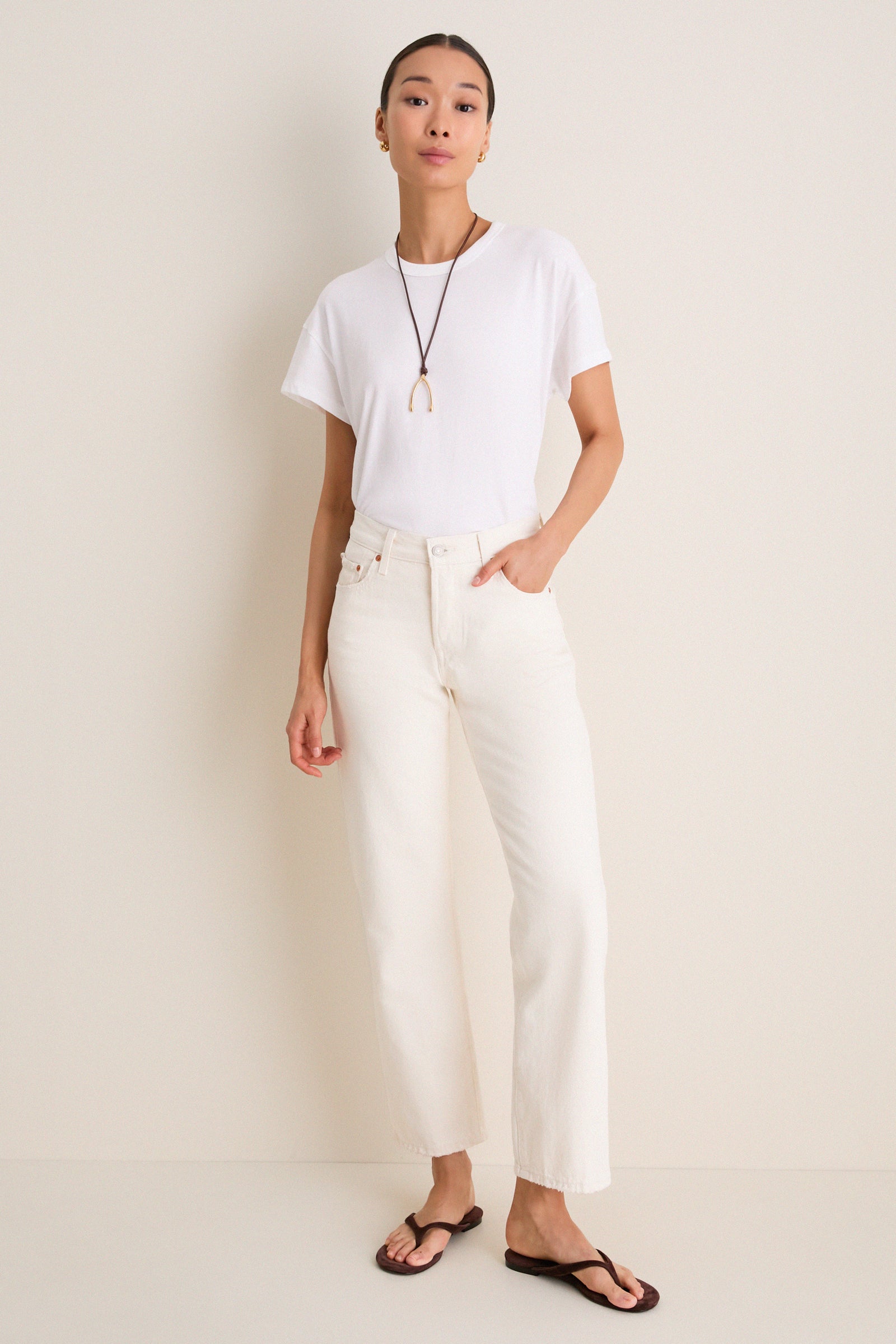 White Paxton Boyfriend Tee
