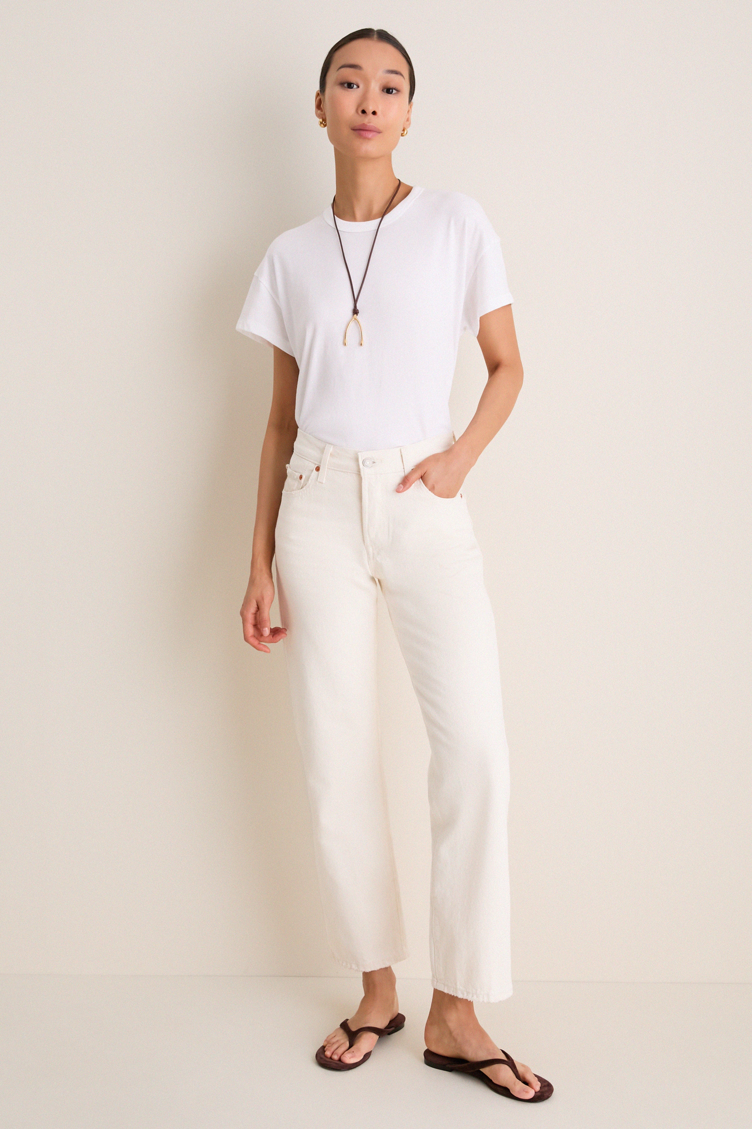 White Paxton Boyfriend Tee