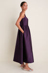 Plum Dupioni Esme Dress