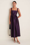 Plum Dupioni Esme Dress