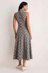 Glen Plaid Mock Neck Lockwood Dress