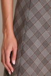 Glen Plaid Mock Neck Lockwood Dress