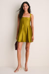 Lentil Dupioni Edith Mini Dress