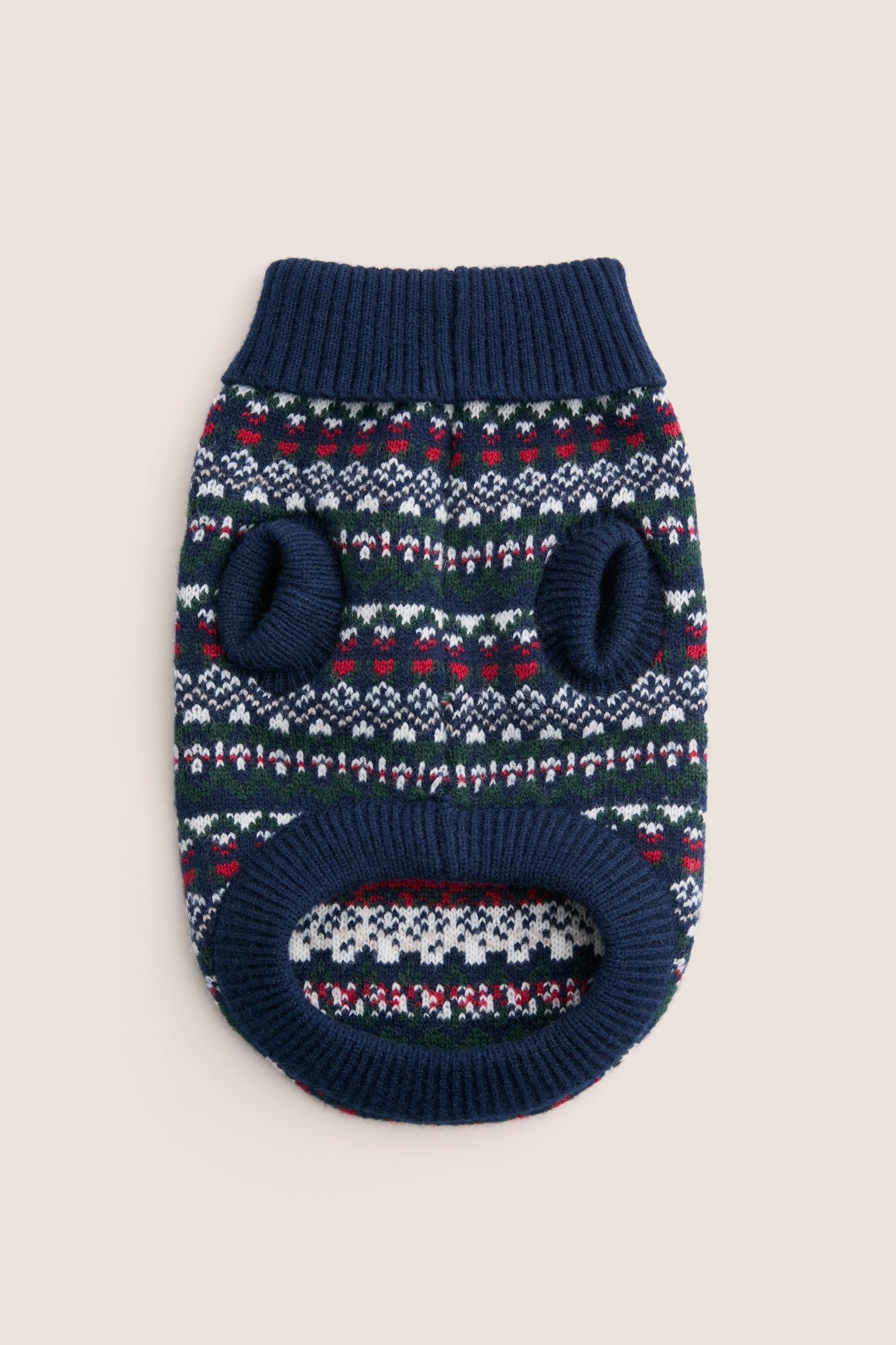 Navy Festive Marlow Fairisle Dog Jumper