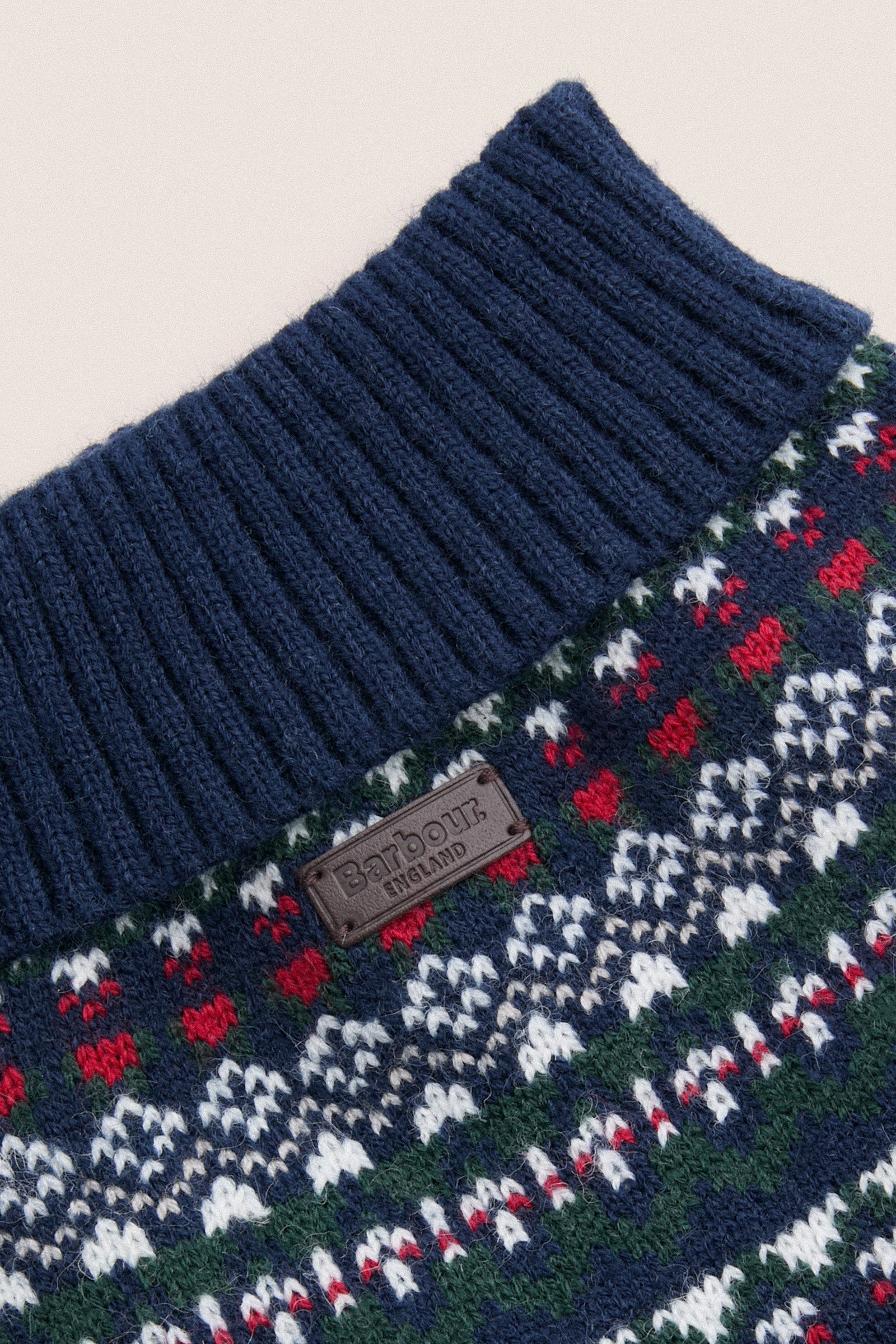 Navy Festive Marlow Fairisle Dog Jumper