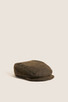 Olive Dog Wax Flat Cap