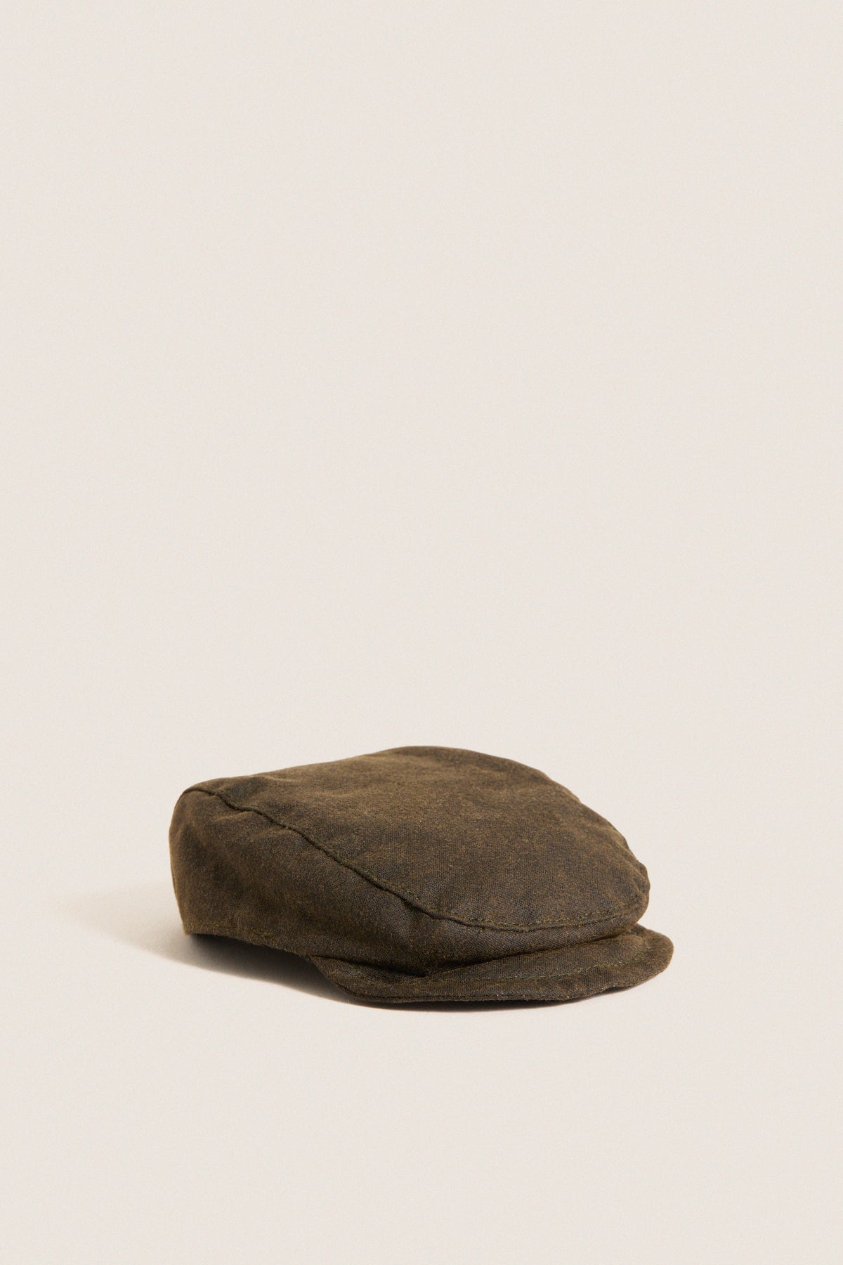 Olive Dog Wax Flat Cap