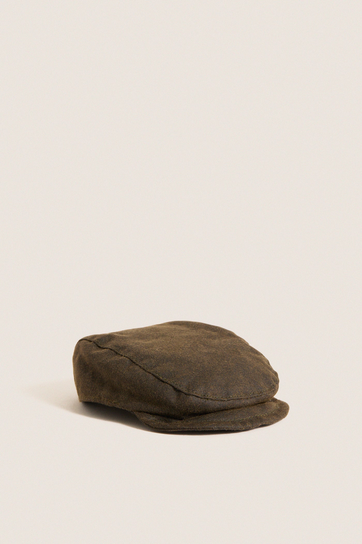 Olive Dog Wax Flat Cap