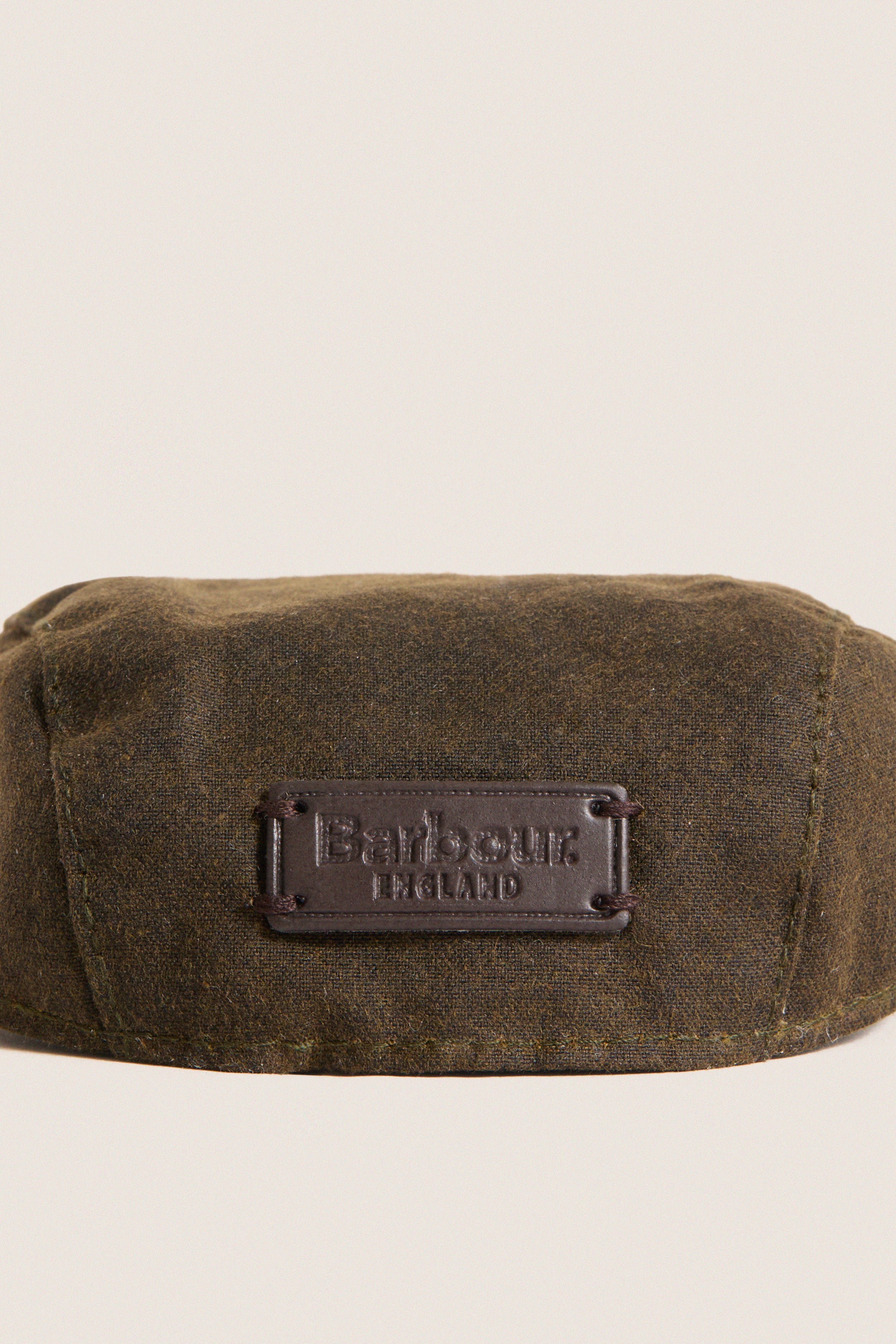Olive Dog Wax Flat Cap