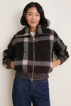 Multi Carville Knitted Zip Through Jacket