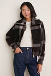Multi Carville Knitted Zip Through Jacket