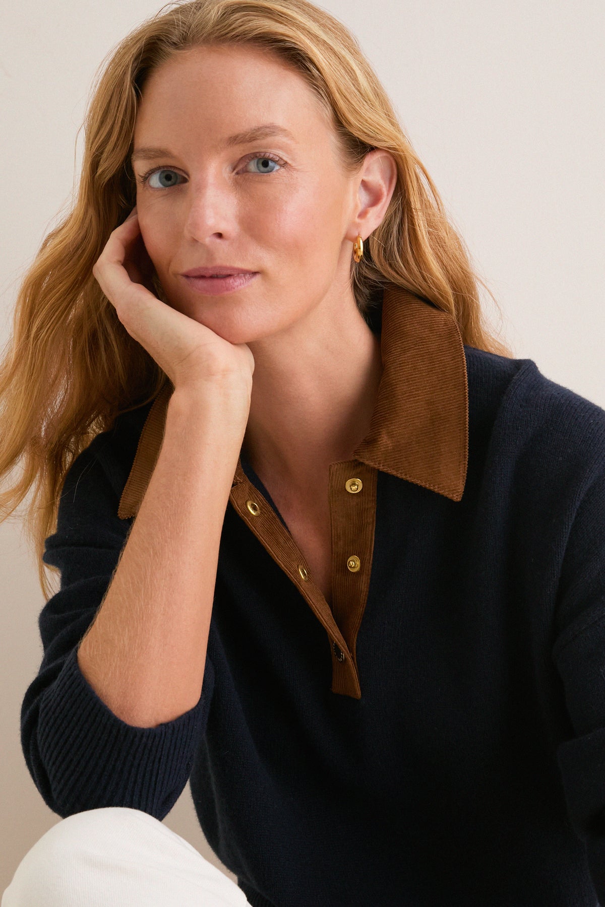 Navy Ravenshill Knitted Jumper