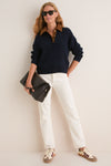 Navy Ravenshill Knitted Jumper